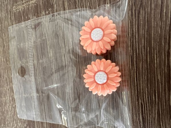 Hovedbilde Maskestoppere 2 pk Blomster Ferskenfarget 