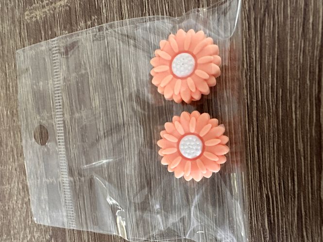 Hovedbilde Maskestoppere 2 pk Blomster Ferskenfarget 