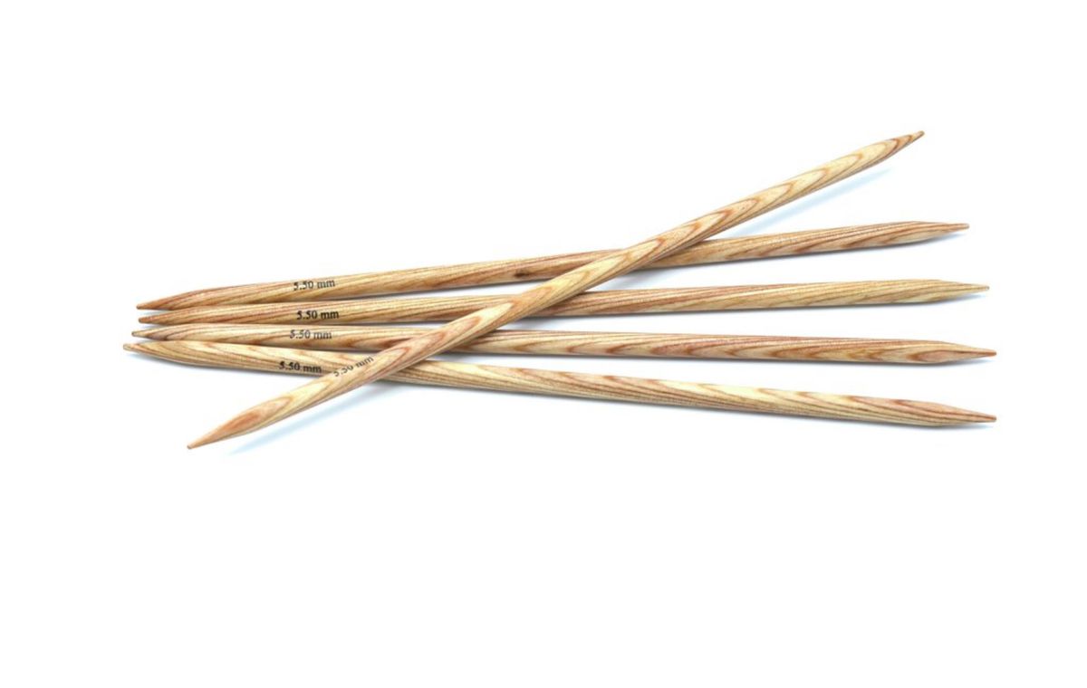 KnitPro Natural Symphonie strømpepinner 20 cm