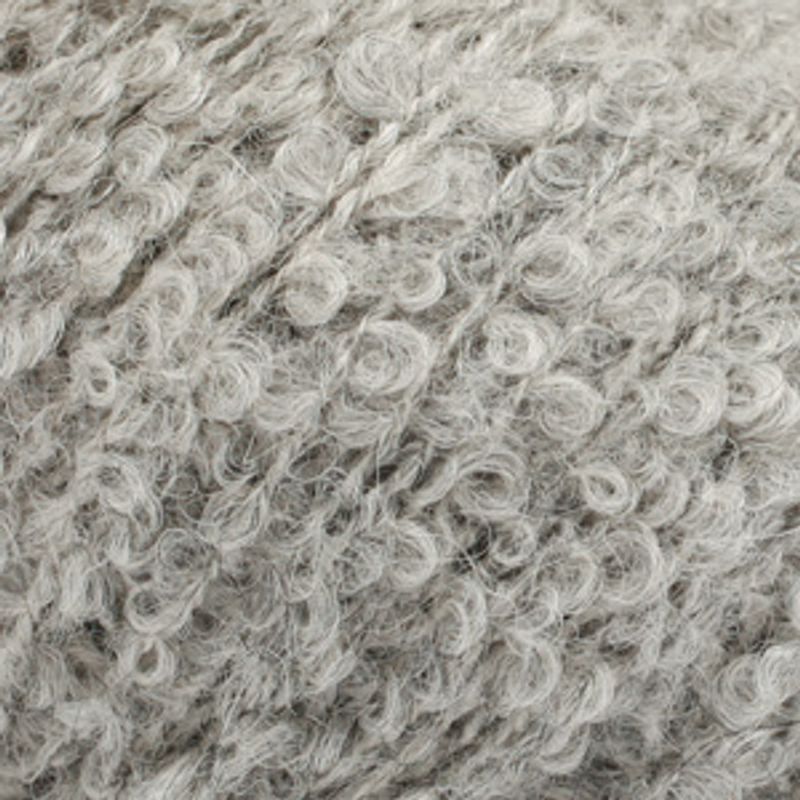 Drops Alpaca Boucle mix  5110 Lys Grå